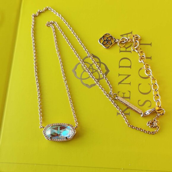 Kendra Scott Jewelry - Kendra Scott Elisa Rose Gold Dichroic Glass Necklace New